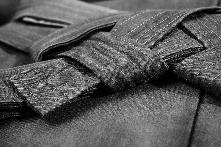 Black Hakama with decorative knot